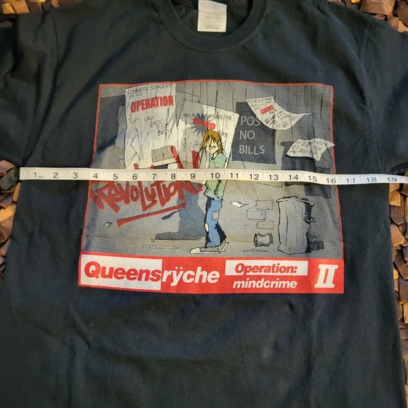 Vintage 2000s Queensryche "Operation: Mindcrime II Revolution" T Shirt Medium - Picture 7 of 7